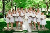 All-White Bridal Party Attire