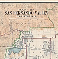 San Fernando Valley Map California CA 1923. Vintage | Etsy