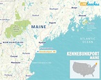 Map of Kennebunkport, Maine - Live Beaches