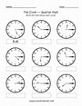Telling Time To The Hour Worksheets
