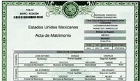 Acta de matrimonio Oaxaca en línea | Descarga