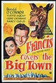 FRANCIS COVERS THE BIG TOWN Original One sheet Movie Poster Donald O ...