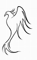Phoenix Line Art by Kestrel8807 on deviantART | Phoenix drawing, Easy ...