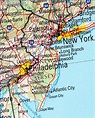New York New Jersey Map - New York on a Map