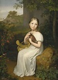 Portrait of Countess Louise Bose as a Child Painting by Augustvonder ...