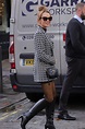 Amanda Holden in a Black MiniDdress and Knee High Boots - London 10/27 ...