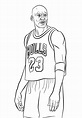 Michael Jordan Coloring Pages To Print | Educative Printable