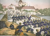ATAQUE DE LOS PRUSIANOS AL PUENTE DE GITSCHIN 29 de junio de 1866 | Preußen