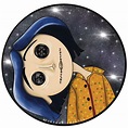 Coraline Button Eyes Head Tilting Circle Weatherproof Sticker | Etsy