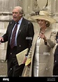 Camilla Parker Bowles and her father Bruce Shand at Westminster Abbey ...