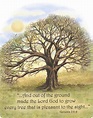 tree inspirational bible verse Genesis by moosupvalleydesigns
