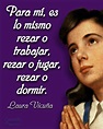 Carteles / Frases / Laura Vicuña | Frases cristianas, Frases, Vicuña