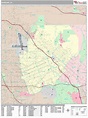 Burbank California Wall Map (Premium Style) by MarketMAPS - MapSales.com
