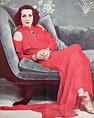 Joan Crawford wearing a red crepe gown in 1936 | Joan crawford, Classic ...