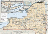 New York County Map Printable