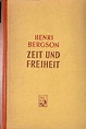 Zeit und Freiheit. by Bergson Henri:: Gut (1949) | AMAHOFF- Bookstores