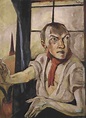Max Beckmann | Self-Portrait with Red Scarf (1917) | MutualArt