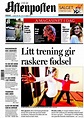 Newspaper Aftenposten (Norway). Newspapers in Norway. Friday's edition ...