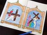 Stations of the Cross Printable Coloring Book {Free} - Drawn2BCreative