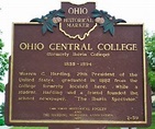 Ohio Central College Historical Marker