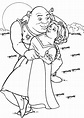 Maestra de Infantil: Shrek y Fiona. Dibujos para colorear.
