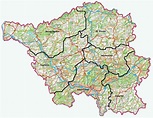 Saarland map - Full size