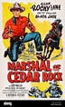 MARSHAL OF CEDAR ROCK, US poster, Allan 'Rocky' Lane, 1953 Stock Photo ...