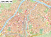 Große detaillierte stadtplan von Innsbruck