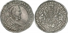 1 Thaler - John Albert II - Ducado de Mecklemburgo-Güstrow – Numista
