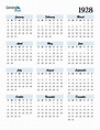 1928 Calendar (PDF, Word, Excel)