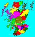 County Map Of Scotland - Cities And Towns Map