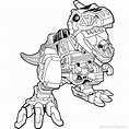 Power Rangers Dino Charge Coloring Pages Red Ranger - XColorings.com