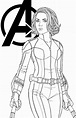 Black Widow Coloring pages 🖌 to print and color
