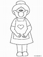 Grandma Coloring Page at GetColorings.com | Free printable colorings ...