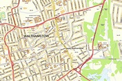 London, Walthamstow (east) - 3 maps from 1914, 1932, 2011 old maps repro