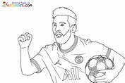 Messi Coloring Pages Psg - Free Printable Templates