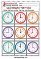 telling time worksheet free printable digital pdf - tell the time ...