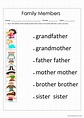 Family Members Worksheet: English ESL worksheets pdf & doc