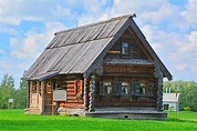 Typical House of Peasant of 19th Century in Museum of Wooden ...