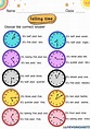 Telling time online exercise for grade 4-6 | Live Worksheets