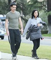 Colin Farrell shows off muscles in tight t-shirt with sister Claudine ...