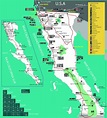 Mapa de Baja California con municipios | Estado de Baja California ...