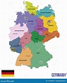 Regioni Germania Cartina Politica In Italiano