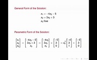 Linear Algebra - Solution Sets of Linear Systems - YouTube