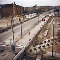 Ein Abschnitt der Berliner Mauer ist im Bild im Jahr 1970. (Foto von ...
