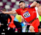 Doha, Qatar. 22nd Apr, 2019. Wu Jiaxiang of China competes in the men's ...