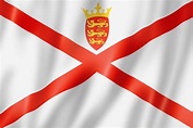 Bandera de la isla de jersey, reino unido | Foto Premium