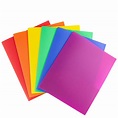Buy Dunwell Colored Plastic Folders with Pockets - (6 Pack, Assorted ...