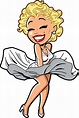 Marilyn Monroe. Cartoon | Marilyn monroe dibujo, Estrellas de cine de ...