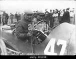 1912 French Grand Prix with Rene Thomas in his Lion Peugeot Number 47 ...